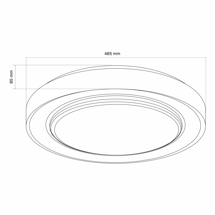 LED Hämardatav laevalgusti vannituppa ZYGMUNT LED/72W/230V d. 48,5 cm 3000-6000K IP44 + kaugjuhtimispult