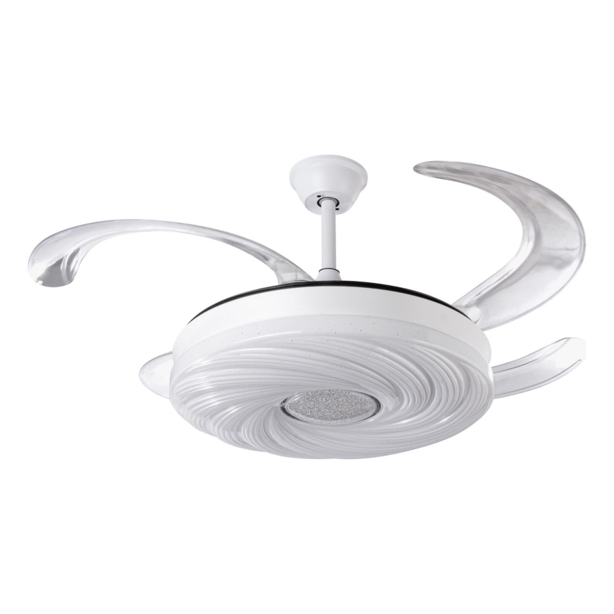 LED Hämardatav laeventilaator LED/60W/230V 3000-6000K d. 50 cm valge + kaugjuhtimispult
