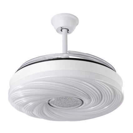 LED Hämardatav laeventilaator LED/60W/230V 3000-6000K d. 50 cm valge + kaugjuhtimispult