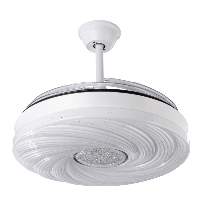 LED Hämardatav laeventilaator LED/60W/230V 3000-6000K d. 50 cm valge + kaugjuhtimispult