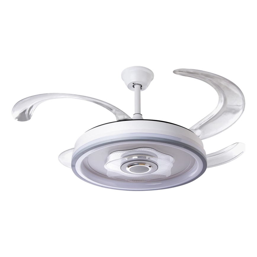 LED Hämardatav laeventilaator LED/70W/230V 3000-6000K d. 50 cm valge + kaugjuhtimispult