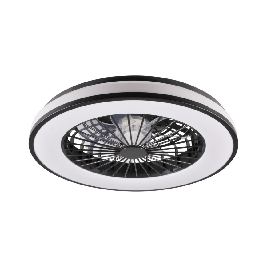 LED Hämardatav laeventilaator valgustiga LED/48W/230V 3000-6500K must + kaugjuhtimispult