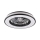 LED Hämardatav laeventilaator valgustiga LED/48W/230V 3000-6500K must + kaugjuhtimispult