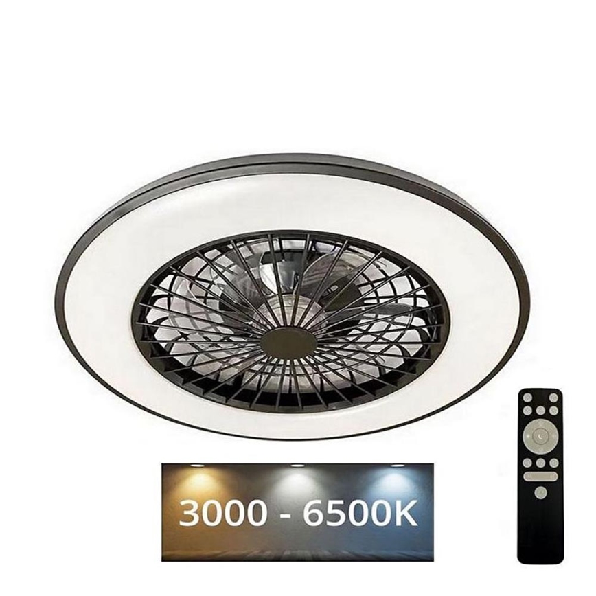 LED Hämardatav laeventilaator valgustiga OPAL LED/48W/230V 3000-6500K + kaugjuhtimispult