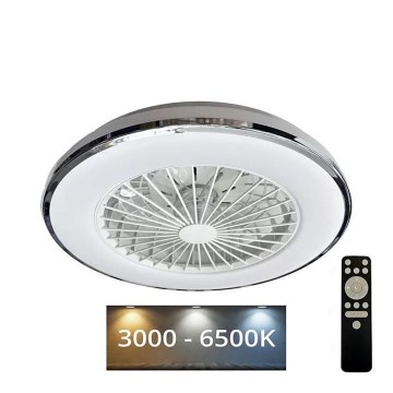 LED Hämardatav laeventilaator valgustiga OPAL LED/48W/230V 3000-6500K + kaugjuhtimispult