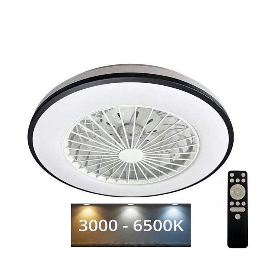 LED Hämardatav laeventilaator valgustiga OPAL LED/48W/230V 3000-6500K + kaugjuhtimispult