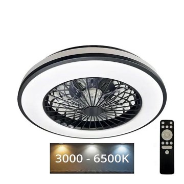 LED Hämardatav laeventilaator valgustiga OPAL LED/48W/230V 3000-6500K + kaugjuhtimispult