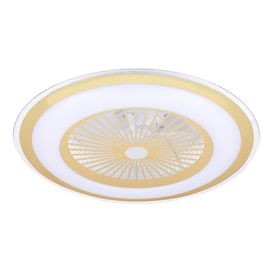 LED Hämardatav laeventilaator valgustiga ZEPHYR LED/48W/230V 3000-6000K kuldne + kaugjuhtimispult