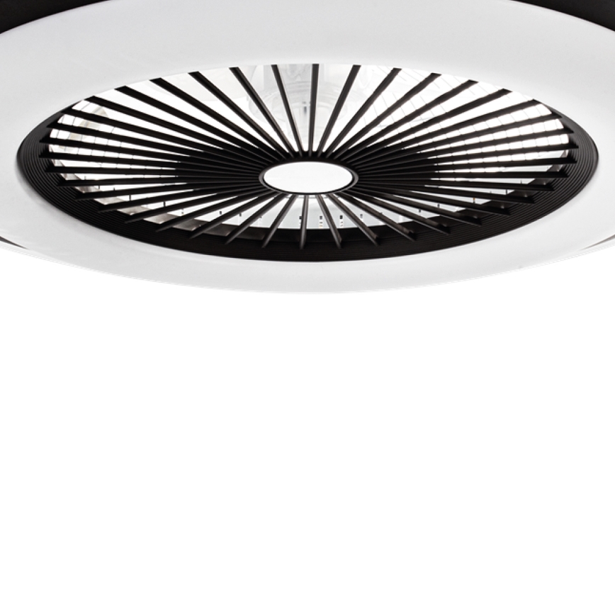 LED Hämardatav laeventilaator valgustiga ZEPHYR LED/48W/230V 3000-6000K must + kaugjuhtimispult