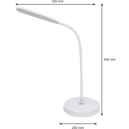LED Hämardatav lamp 3-ühes DARA LED/10W/230V 3000/4000/6000K CRI 90 valge