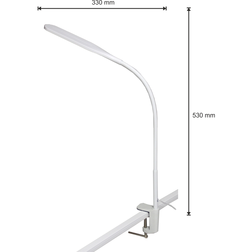 LED Hämardatav lamp 3-ühes DARA LED/10W/230V 3000/4000/6000K CRI 90 valge