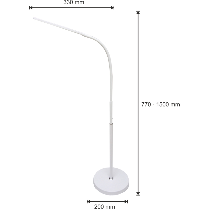 LED Hämardatav lamp 3-ühes DARA LED/10W/230V 3000/4000/6000K CRI 90 valge
