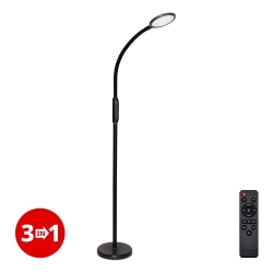 LED Hämardatav lamp 3-ühes LED/12W/230V must CRI 90 + pult