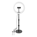 LED Hämardatav lamp aluse ja hoidjaga vlogimiseks LED/6W/USB 2700-6700K