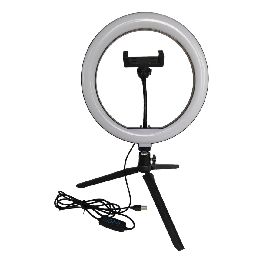 LED Hämardatav lamp statiivi ja hoidjaga vlogimise jaoks LED/10W/5V 2700-6500K