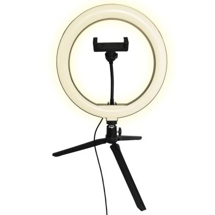 LED Hämardatav lamp statiivi ja hoidjaga vlogimise jaoks LED/10W/5V 2700-6500K