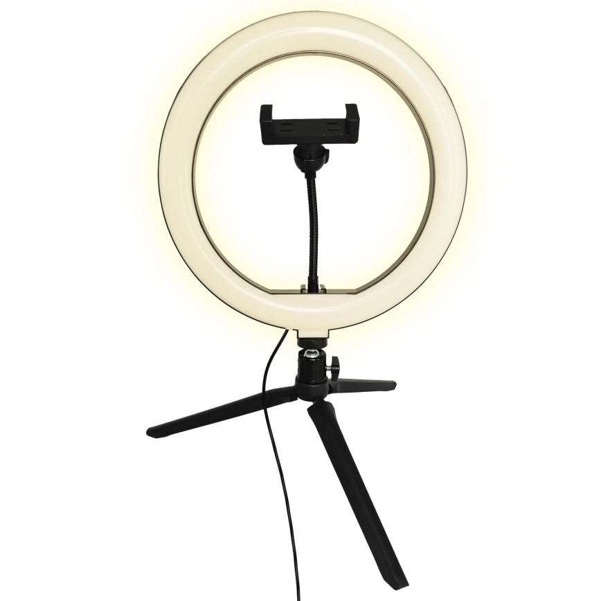 LED Hämardatav lamp statiivi ja hoidjaga vlogimise jaoks LED/10W/5V 2700-6500K