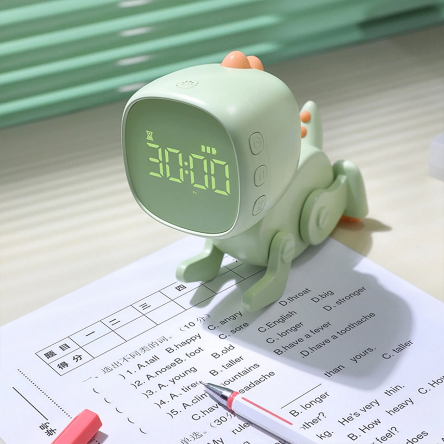 LED RGBW Hämardatav laste väike öölamp koos äratuskellaga ROBOT LED/1W/5V 1200 mAh
