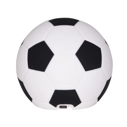 LED Hämardatav laste puutetundlik lamp FOOTBALL LED/2W/5V USB 1200 mAh valge/must