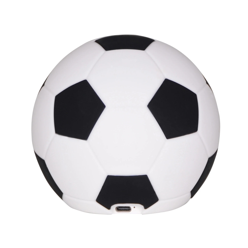 LED Hämardatav laste puutetundlik lamp FOOTBALL LED/2W/5V USB 1200 mAh valge/must