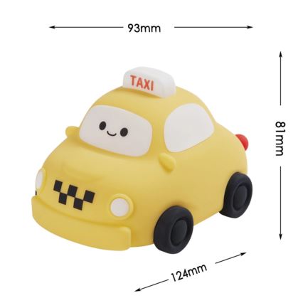 LED Hämardatav laste puutetundlik lamp TAXI LED/1W/5V USB 1200 mAh taxi kollane