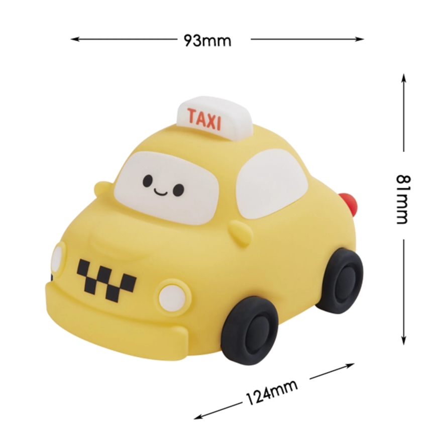 LED Hämardatav laste puutetundlik lamp TAXI LED/1W/5V USB 1200 mAh taxi kollane