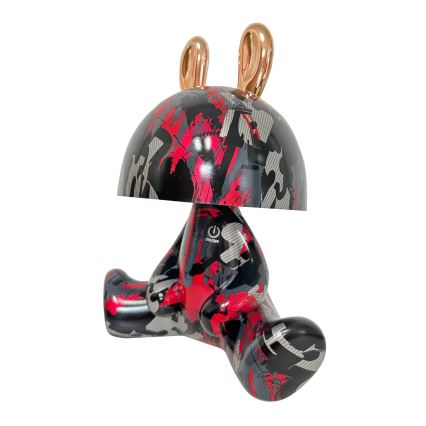 LED Hämardatav laste puutetundlik väike lamp FANCY LED/2,5W/3,7V 1200 mAh must/punane