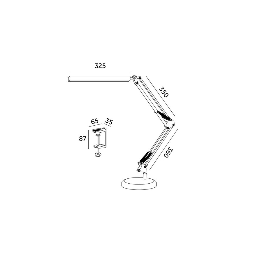 LED Hämardatav laualamp 2in1 USB TENUIX LED/14W/5V 3000-6000K valge