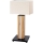 LED Hämardatav laualamp FLAME 1xE27/40W+ LED/4,6W/230V 56,5 cm tamm