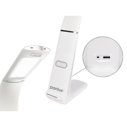LED Hämardatav laualamp juhtmevaba laadimisega ja andur LORD EVO LED/8W/230V 3000K/4500K/6000K valge