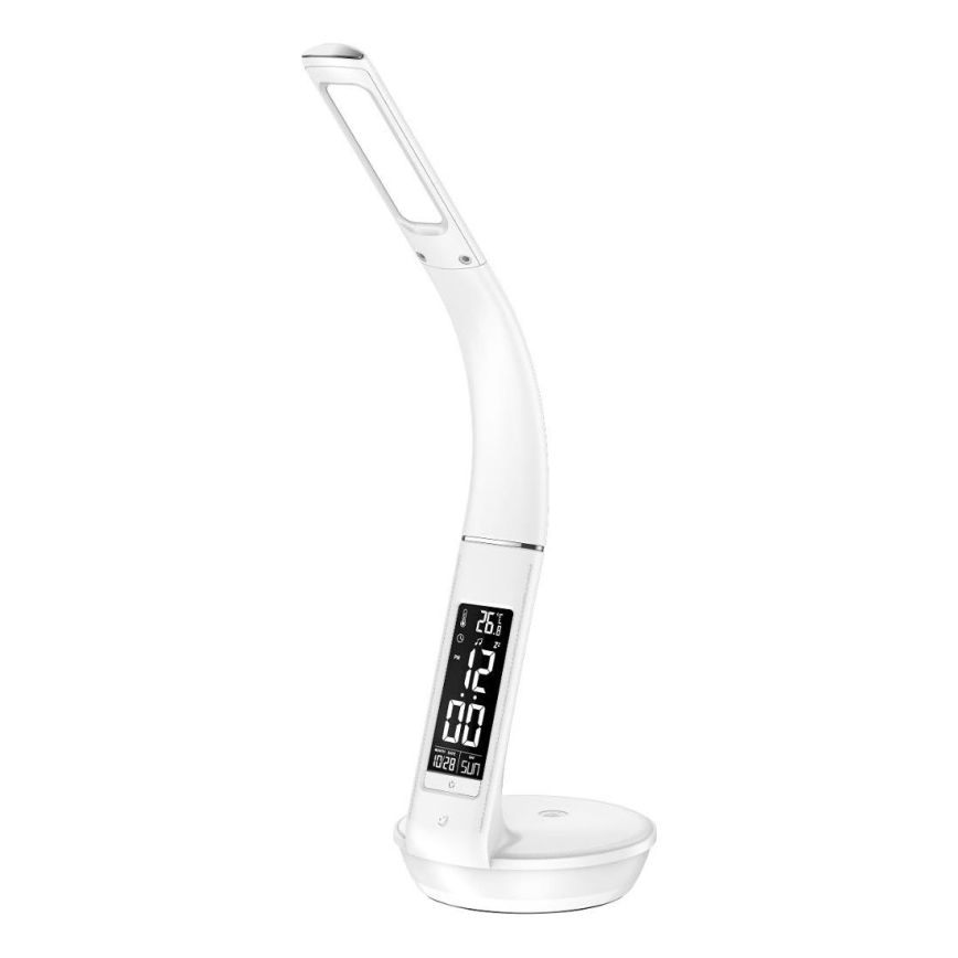 LED Hämardatav laualamp juhtmevaba laadimisega Qi 5W ja ekraan LED/6W/230V 3000/4000/6000K valge
