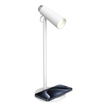 LED Hämardatav laualamp koos juhtmevaba Qi laadimisega TIT LED/12W/230V valge