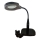 LED Hämardatav laualamp koos kahe optilise võimsusega luubiga LED/6W/230V 6000-7000K must