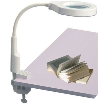 LED Hämardatav laualamp koos kahe optilise võimsusega luubiga LED/6W/230V 6000-7000K valge