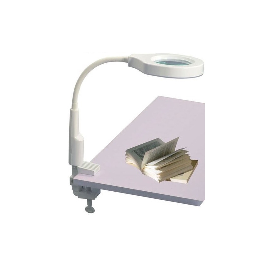 LED Hämardatav laualamp koos kahe optilise võimsusega luubiga LED/6W/230V 6000-7000K valge
