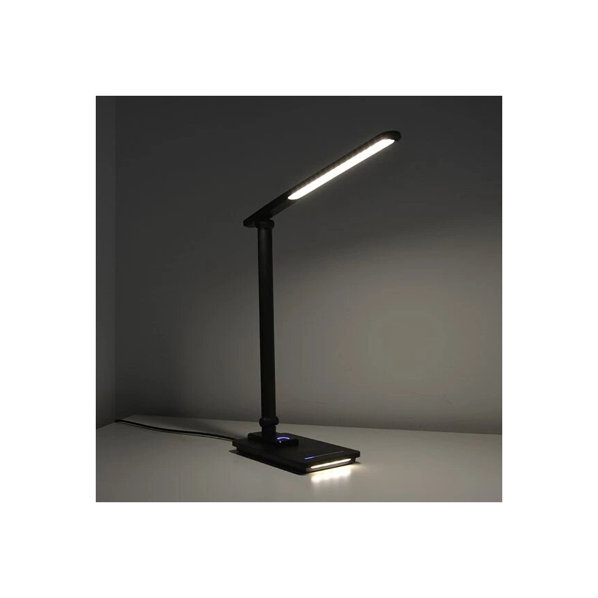 LED Hämardatav laualamp koos USB-ga LED/9W/230V 3000K/4000K/5500K must