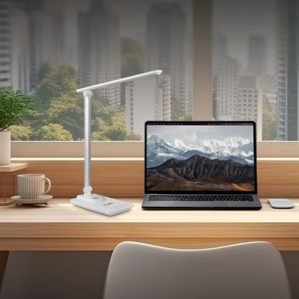 LED Hämardatav laualamp koos USB-ga LED/9W/230V 3000K/4000K/5500K valge