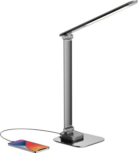 LED Hämardatav laualamp koos USB LED/7,5W/230V 3000K/4000K/5500K antratsiit