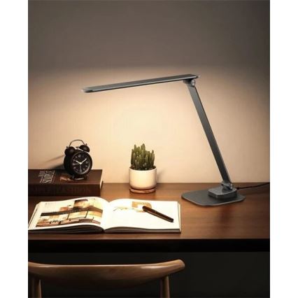 LED Hämardatav laualamp koos USB LED/7,5W/230V 3000K/4000K/5500K antratsiit