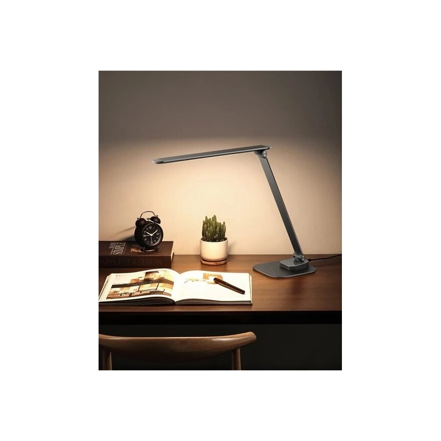 LED Hämardatav laualamp koos USB LED/7,5W/230V 3000K/4000K/5500K antratsiit