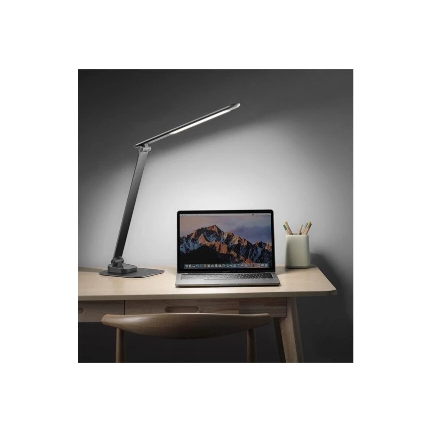 LED Hämardatav laualamp koos USB LED/7,5W/230V 3000K/4000K/5500K antratsiit
