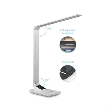 LED Hämardatav laualamp koos USB LED/7W/230V 3000K/4000K/5500K valge