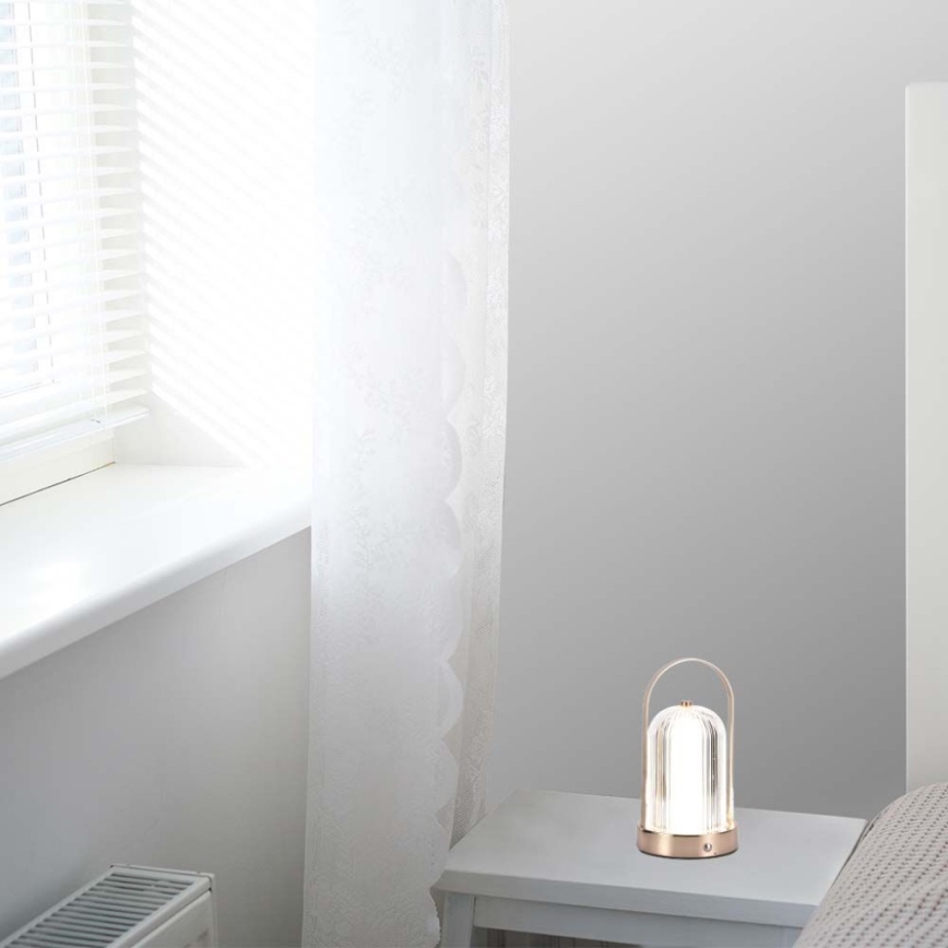 LED Hämardatav laetav puutetundlik laualamp LED/1W/5V 3000-6000K 1800 mAh vask
