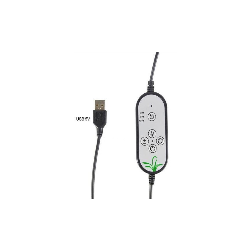 LED Hämardatav laualamp taimekasvatuseks kinnitusklambriga LED/12W/5V