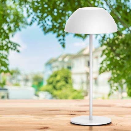 LED Hämardatav puutetundlik väli laualamp TANZANIA LED/1,8W/5V USB 1800 mAh IP44 valge