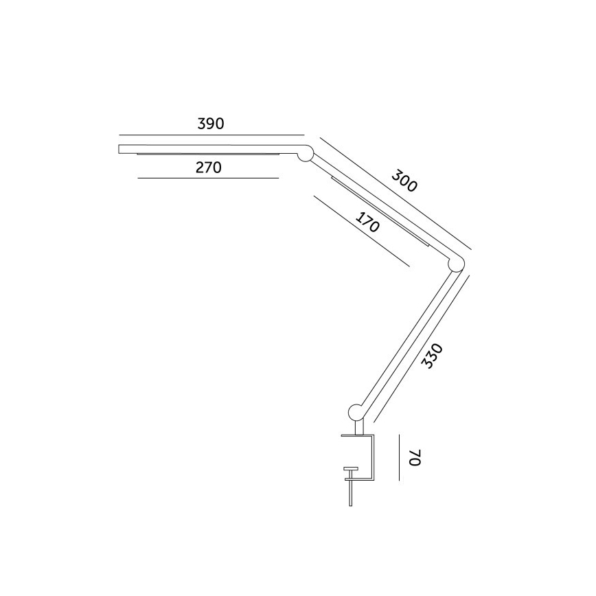 LED Hämardatav laualamp TENUIX FOLD LED/20W/230V 3000-6500K must