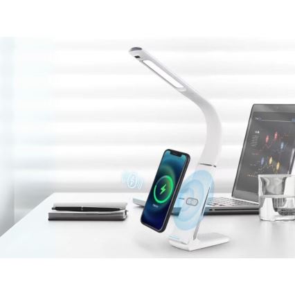 LED-hämardatav laualamp traadita laadimisega ja liikumisanduriga LORD EVO LED/8W/230V 3000K/4500K/6000K valge