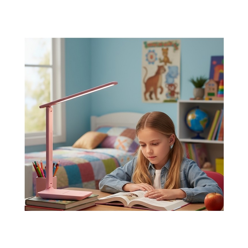 LED-hämardatav lauavalgusti NOBLITE N LED/7W/230V 3000/4000/6500K roosa