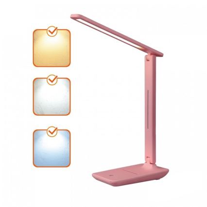 LED-hämardatav lauavalgusti NOBLITE N LED/7W/230V 3000/4000/6500K roosa