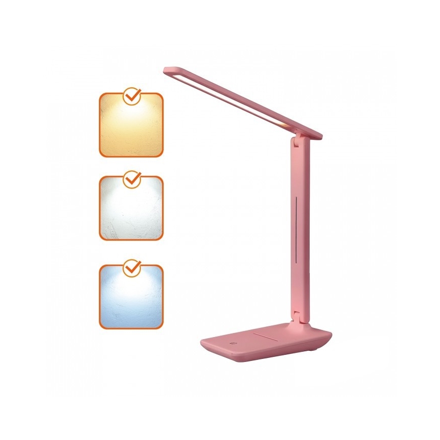 LED-hämardatav lauavalgusti NOBLITE N LED/7W/230V 3000/4000/6500K roosa